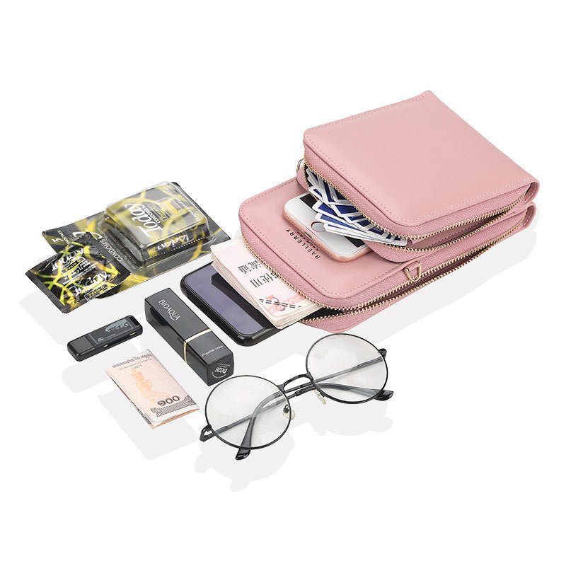 Large Capacity Crossbody Shoulder Bags For Women Fashion Zipper Mobile Phone Bag | Orazek UK Ltd