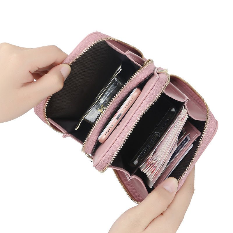 Large Capacity Crossbody Shoulder Bags For Women Fashion Zipper Mobile Phone Bag | Orazek UK Ltd