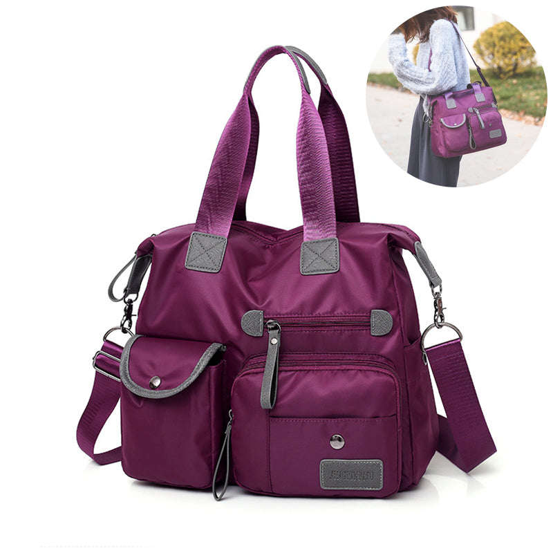 Waterproof Nylon Shoulder Bag Large Capacity Multi-pocket Handbag Women's Crossbody | Orazek UK Ltd