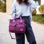 Waterproof Nylon Shoulder Bag Large Capacity Multi-pocket Handbag Women's Crossbody | Orazek UK Ltd