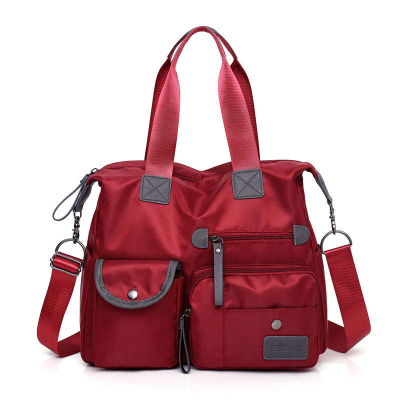 Large Capacity Multi-pocket Shoulder Bag For Women Nylon Waterproof Handbags Female Casual Commuting Messenger Crossbody Bags | Orazek UK Ltd