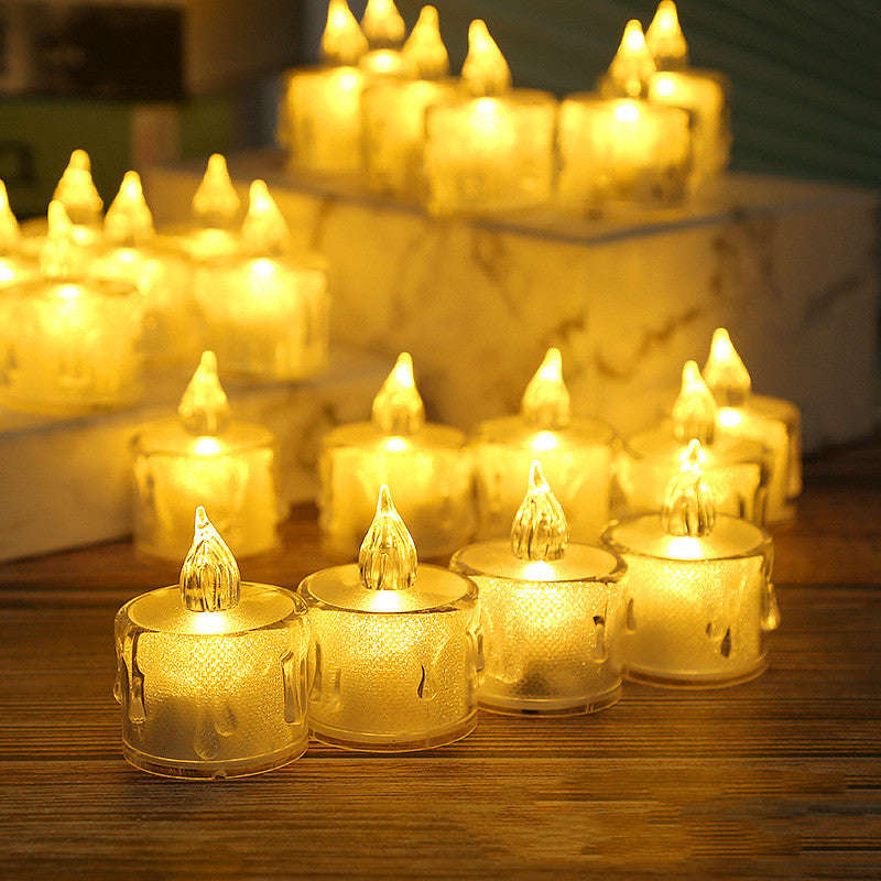 Led Lights Electronic Candle Lighted Tea Wax Home Decor Candles Lamp Orazek UK Ltd