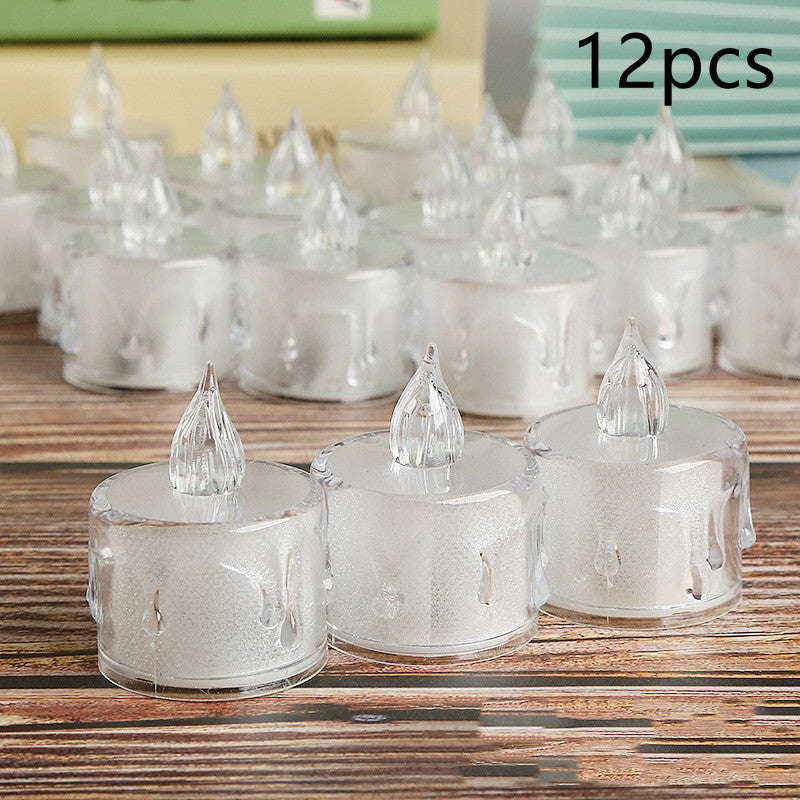 Led Lights Electronic Candle Lighted Tea Wax Home Decor Candles Lamp Orazek UK Ltd