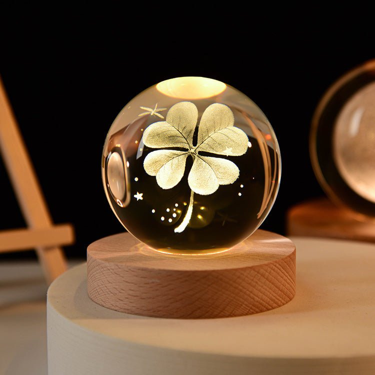 LED Night Light Galaxy Crystal Ball Table Lamp 3D Planet Moon Lamp Bedroom Home Decor For Kids Party Children Birthday Gifts | Orazek UK Ltd