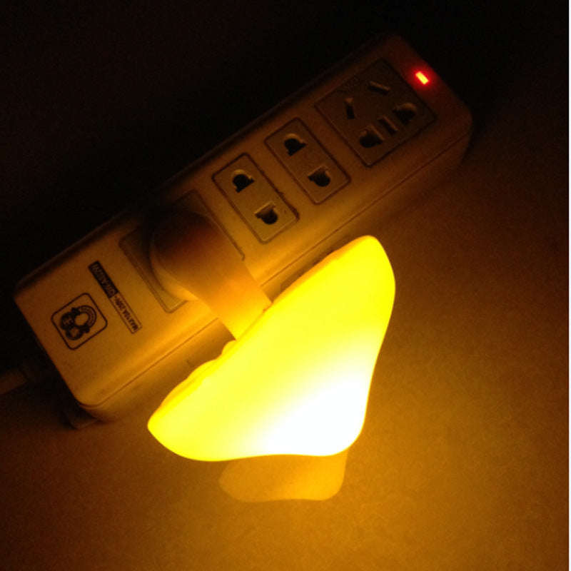LED Night Light Mushroom Wall Socket Lamp EU US Plug Warm White Light-control Sensor Bedroom Light Home Decoration | Orazek UK Ltd