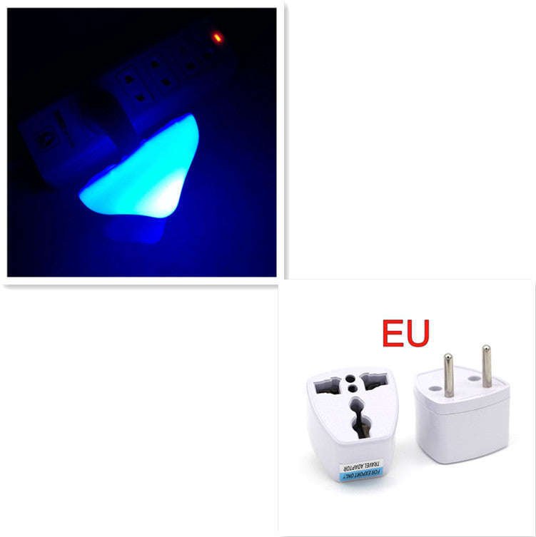 LED Night Light Mushroom Wall Socket Lamp EU US Plug Warm White Light-control Sensor Bedroom Light Home Decoration | Orazek UK Ltd