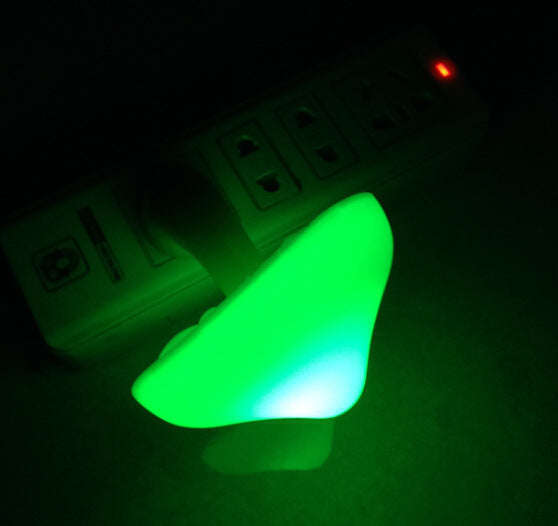 LED Night Light Mushroom Wall Socket Lamp EU US Plug Warm White Light-control Sensor Bedroom Light Home Decoration | Orazek UK Ltd