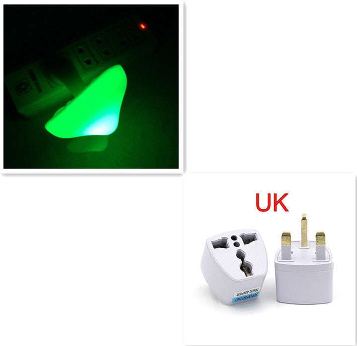 LED Night Light Mushroom Wall Socket Lamp EU US Plug Warm White Light-control Sensor Bedroom Light Home Decoration | Orazek UK Ltd