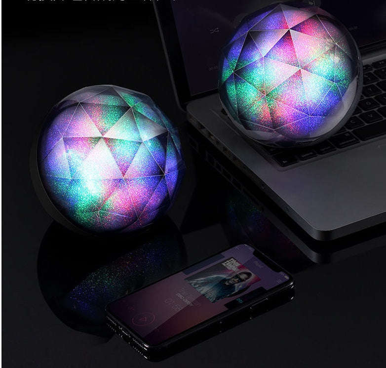 LED seven-color bluetooth speaker magic ball bluetooth speaker | Orazek UK Ltd