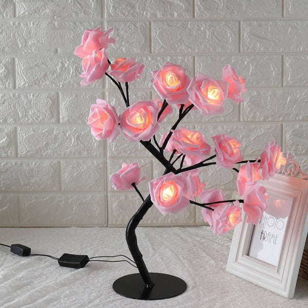LED Tree Lamp Rose Small Tree Lamp Modeling Lamp Table Lamp | Orazek UK Ltd
