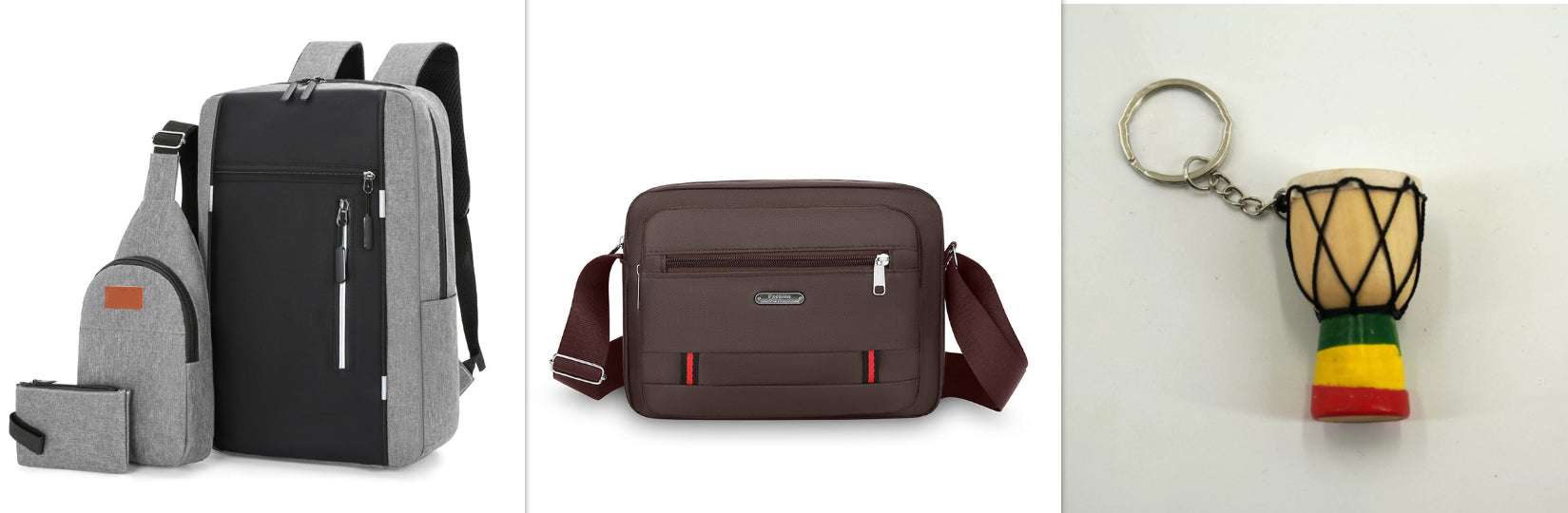 Leisure Oxford Fabric Chest Bag Three-piece Set Backpack | Orazek UK Ltd