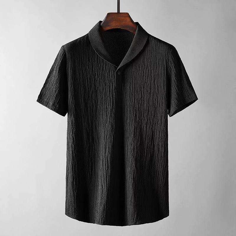 Leisure Suit Summer Loose Short Sleeve Top And Drawstring Trousers Fashion Mens Clothing | Orazek UK Ltd