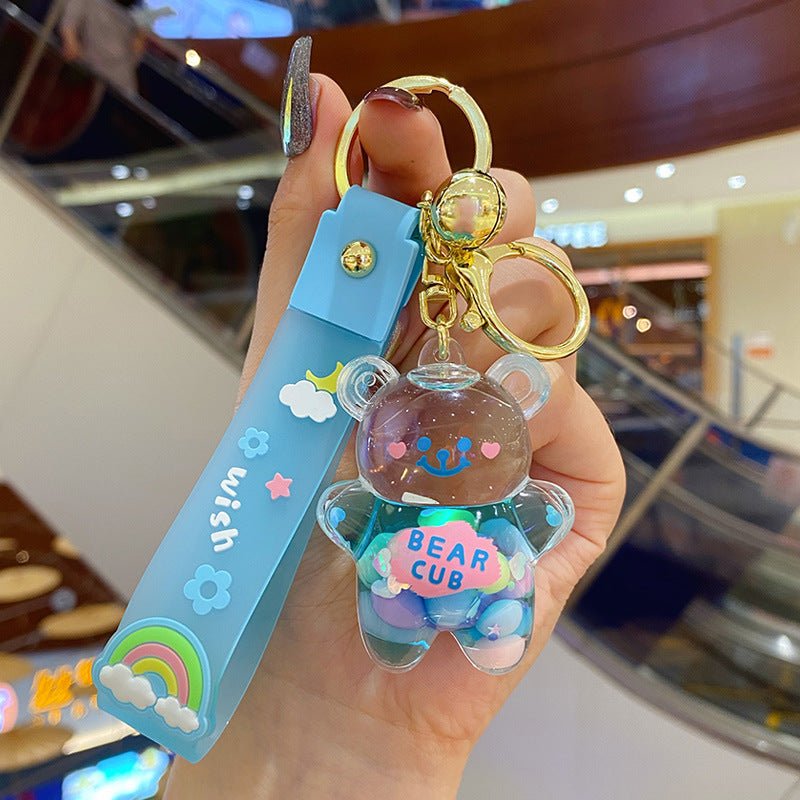 Liquid Into The Oil Bear Keychain Car Doll Bag Pendant | Orazek UK Ltd