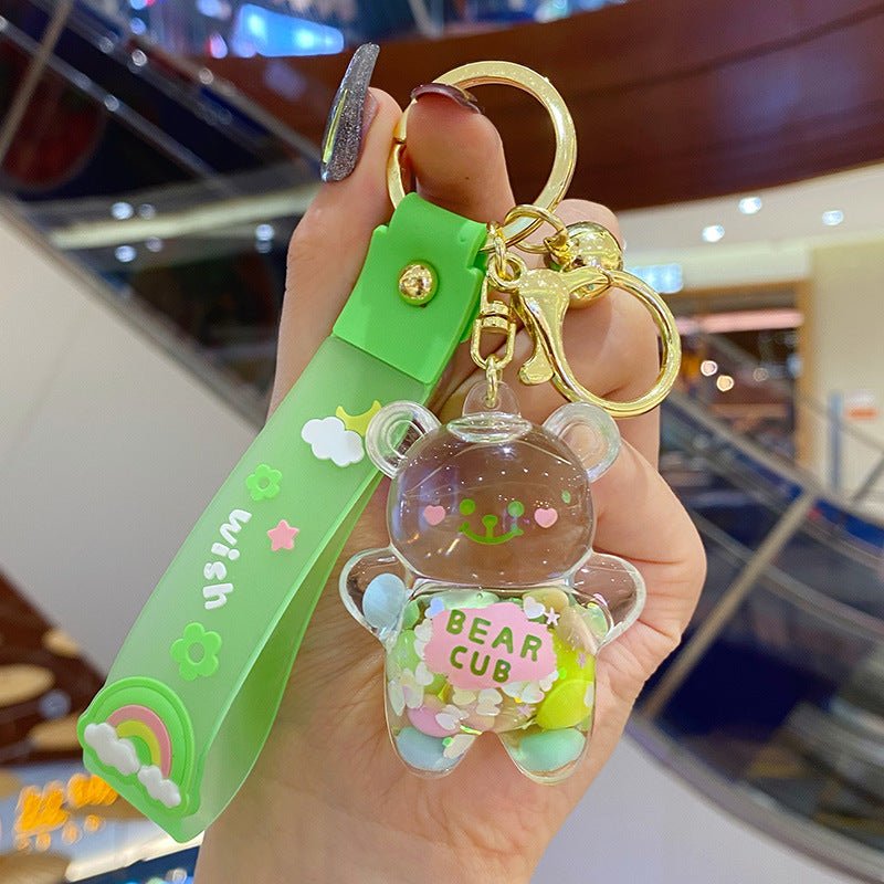 Liquid Into The Oil Bear Keychain Car Doll Bag Pendant | Orazek UK Ltd