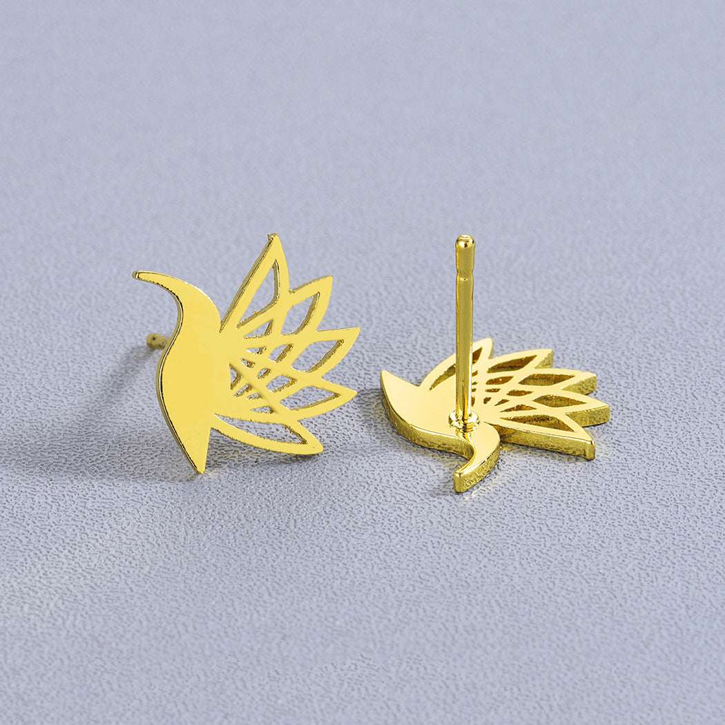 Little Bird Pigeon Stainless Steel Earrings Earings | Orazek UK Ltd