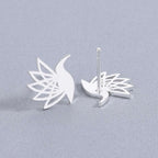 Little Bird Pigeon Stainless Steel Earrings Earings | Orazek UK Ltd