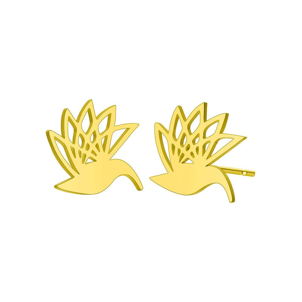 Little Bird Pigeon Stainless Steel Earrings Earings | Orazek UK Ltd