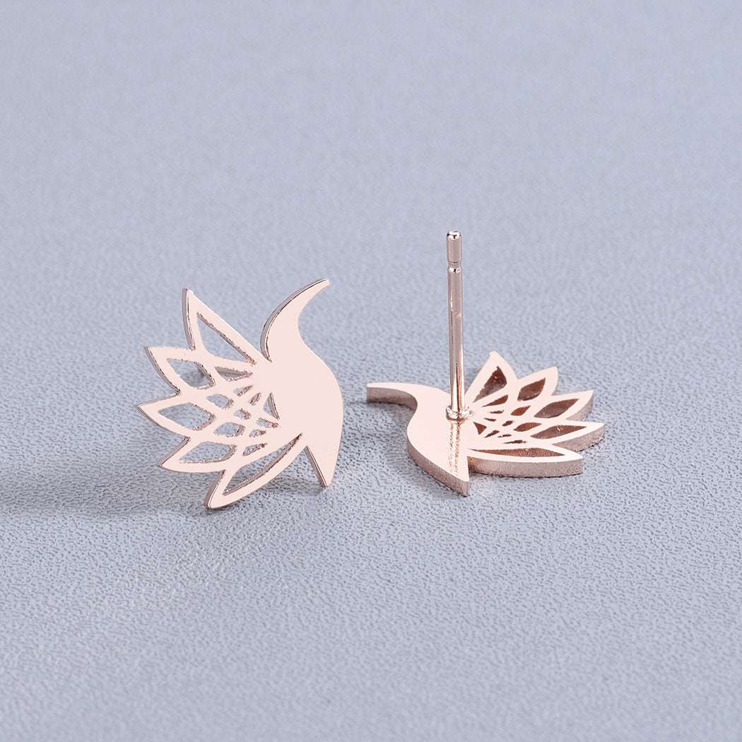 Little Bird Pigeon Stainless Steel Earrings Earings | Orazek UK Ltd