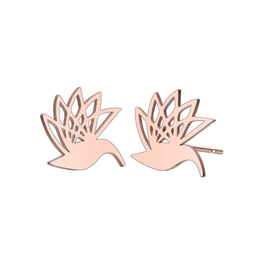 Little Bird Pigeon Stainless Steel Earrings Earings | Orazek UK Ltd