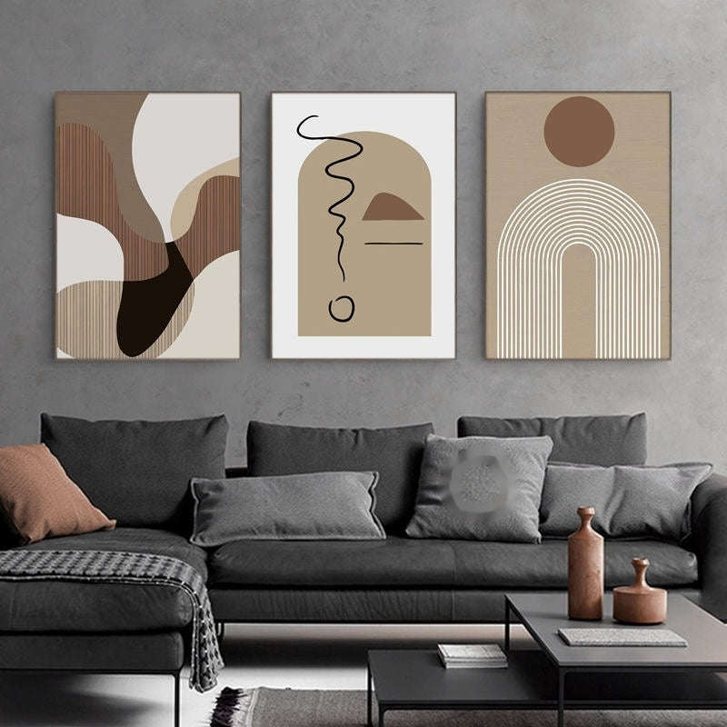 Living Room Sofa Background Wall Decorative Painting Mural | Orazek UK Ltd