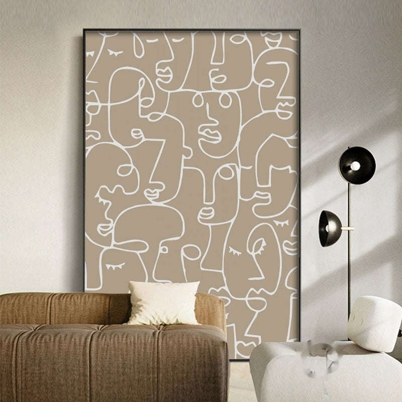 Living Room Sofa Background Wall Decorative Painting Mural | Orazek UK Ltd