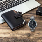 Luxury Business Watch Leather Bag Wallet Gift Set Men | Orazek UK Ltd
