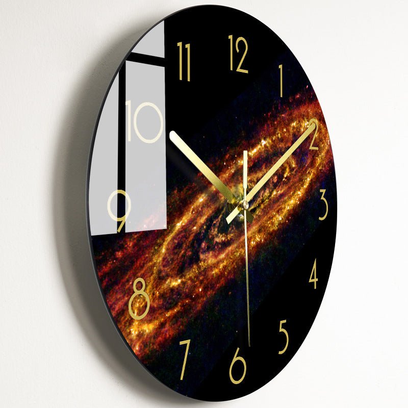 Luxury Silent Wall Clock Living Room Glass Clocks Wall | Orazek UK Ltd
