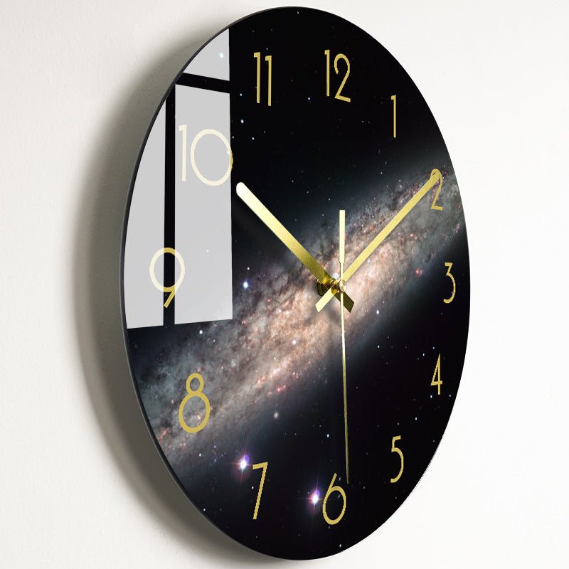 Luxury Silent Wall Clock Living Room Glass Clocks Wall | Orazek UK Ltd