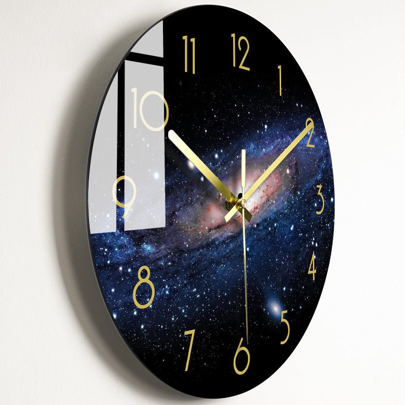 Luxury Silent Wall Clock Living Room Glass Clocks Wall | Orazek UK Ltd
