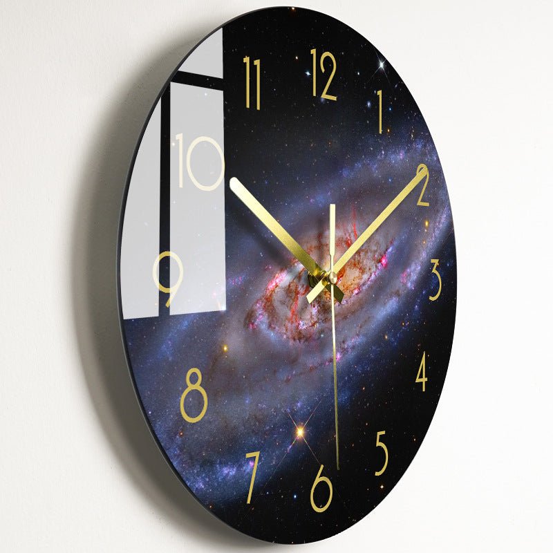 Luxury Silent Wall Clock Living Room Glass Clocks Wall | Orazek UK Ltd