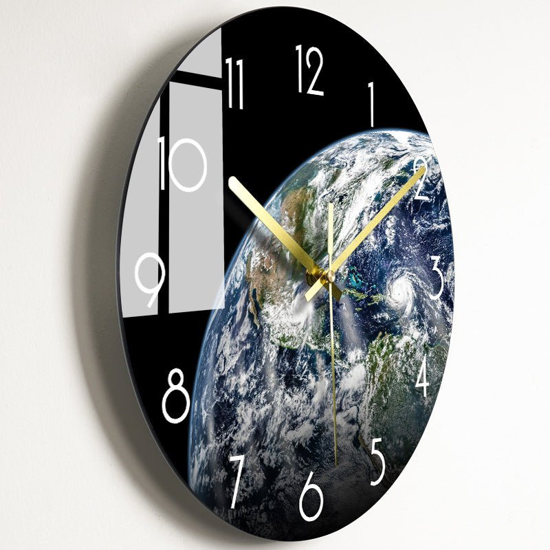 Luxury Silent Wall Clock Living Room Glass Clocks Wall | Orazek UK Ltd