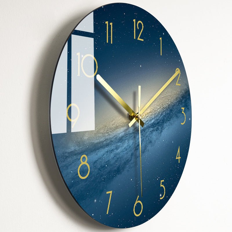 Luxury Silent Wall Clock Living Room Glass Clocks Wall | Orazek UK Ltd