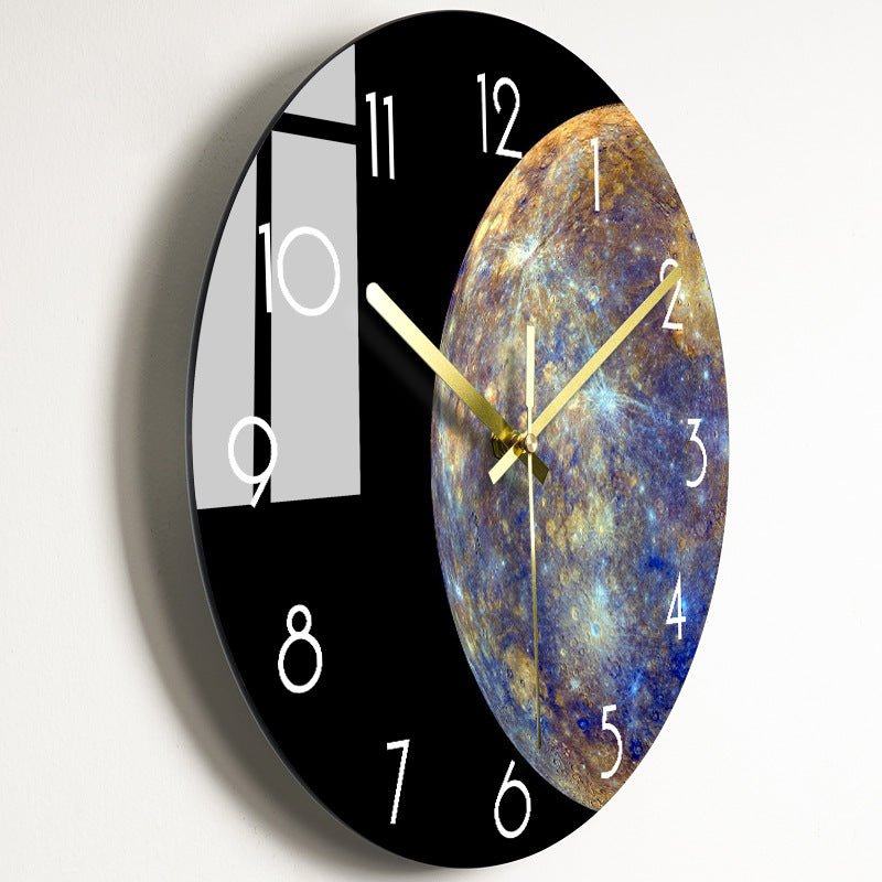 Luxury Silent Wall Clock Living Room Glass Clocks Wall | Orazek UK Ltd