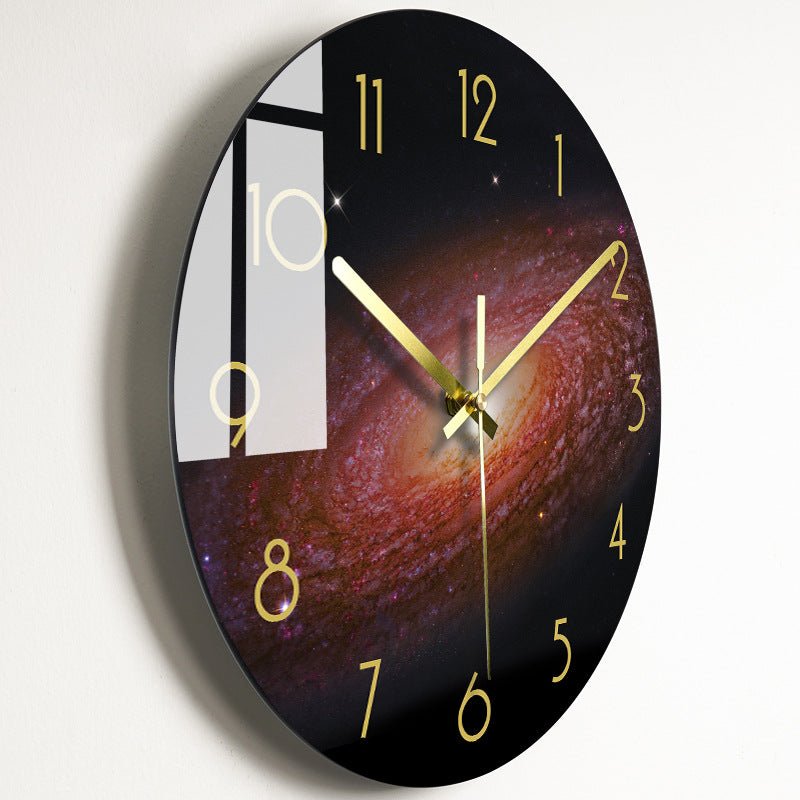 Luxury Silent Wall Clock Living Room Glass Clocks Wall | Orazek UK Ltd