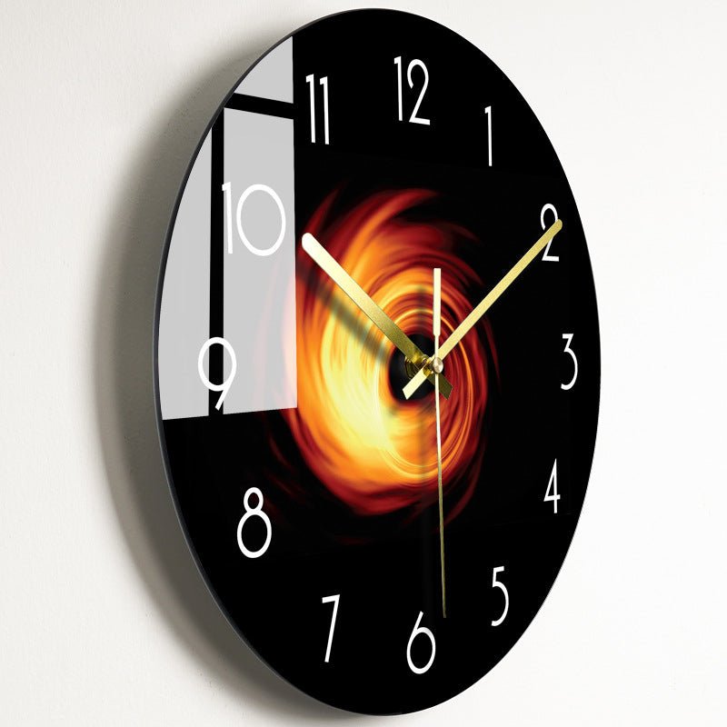 Luxury Silent Wall Clock Living Room Glass Clocks Wall | Orazek UK Ltd