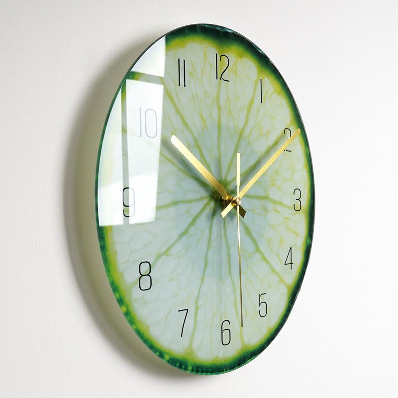 Luxury Silent Wall Clock Living Room Glass Clocks Wall | Orazek UK Ltd