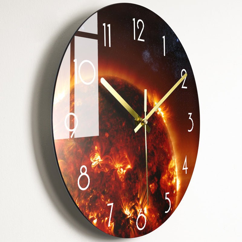 Luxury Silent Wall Clock Living Room Glass Clocks Wall | Orazek UK Ltd