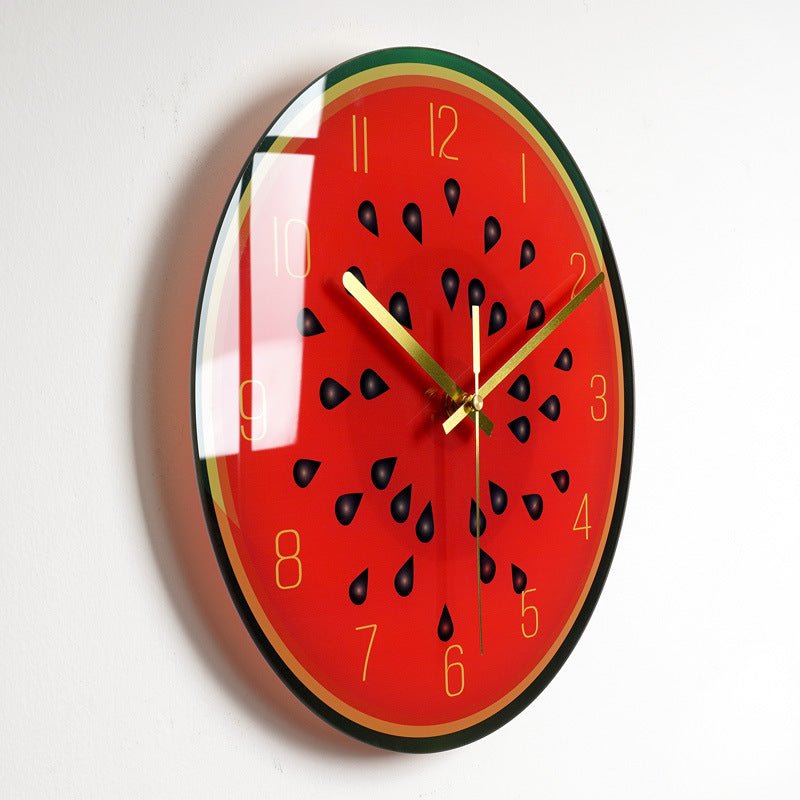 Luxury Silent Wall Clock Living Room Glass Clocks Wall | Orazek UK Ltd