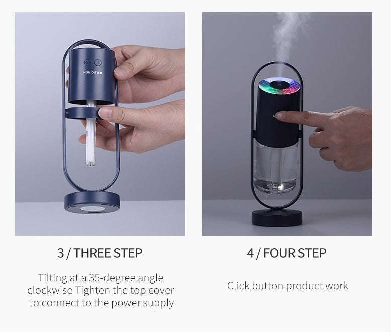 Magic Shadow USB Air Humidifier For Home With Projection Night Lights Ultrasonic Car Mist Maker Mini Office Air Purifier | Orazek UK Ltd