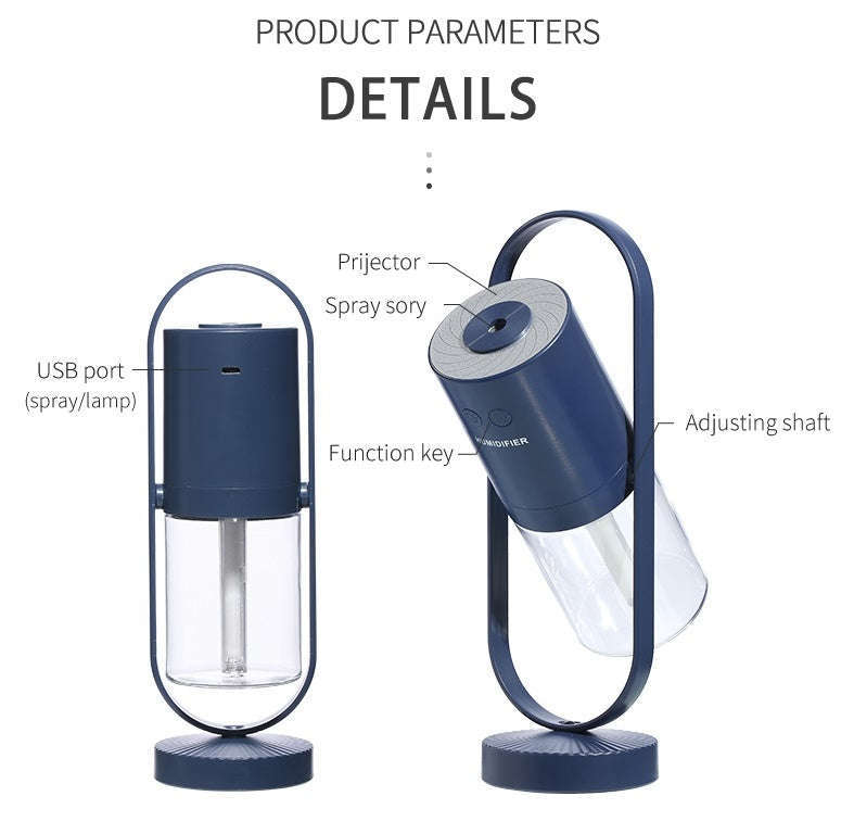 Magic Shadow USB Air Humidifier For Home With Projection Night Lights Ultrasonic Car Mist Maker Mini Office Air Purifier | Orazek UK Ltd