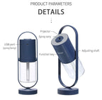 Magic Shadow USB Air Humidifier For Home With Projection Night Lights Ultrasonic Car Mist Maker Mini Office Air Purifier | Orazek UK Ltd