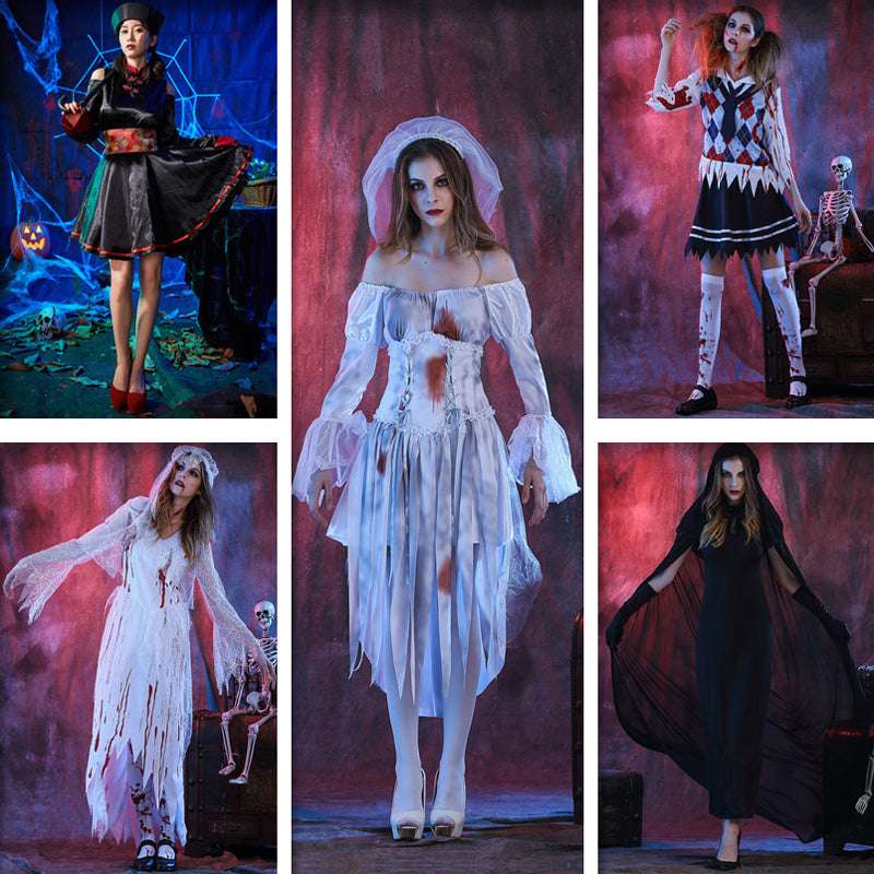 Male and female adult bride and groom Halloween costumes Orazek UK Ltd