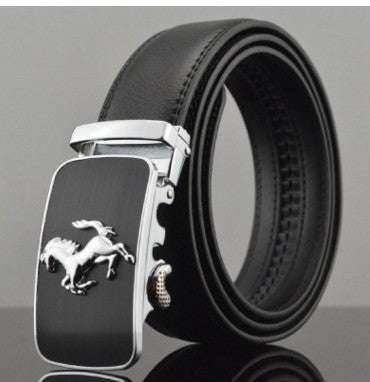 Men Automatic Buckle Leather Belts | Orazek UK Ltd
