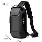 Men Chest Bag Messenger Bag Anti-theft Shoulder Bags Chest Bag Pack For Male | Orazek UK Ltd