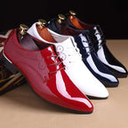 Men Leather Shoes Men Business Casual Dress Shoes Business Casual Leather Shoes Slip-on Black Driving Shoe For Men | Orazek UK Ltd