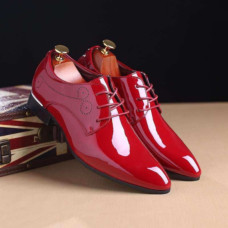 Men Leather Shoes Men Business Casual Dress Shoes Business Casual Leather Shoes Slip-on Black Driving Shoe For Men | Orazek UK Ltd