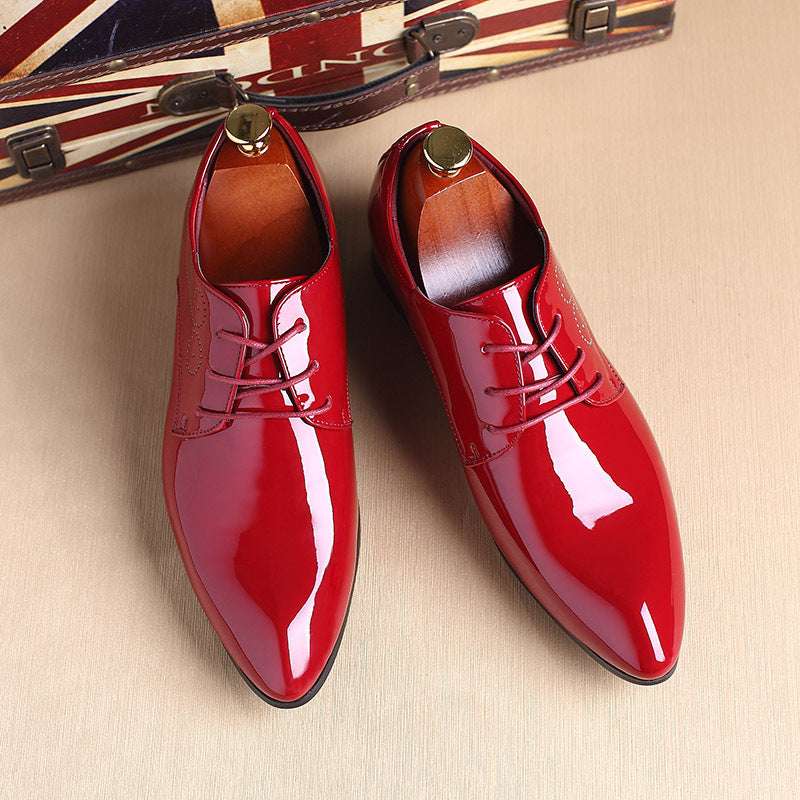 Men Leather Shoes Men Business Casual Dress Shoes Business Casual Leather Shoes Slip-on Black Driving Shoe For Men | Orazek UK Ltd