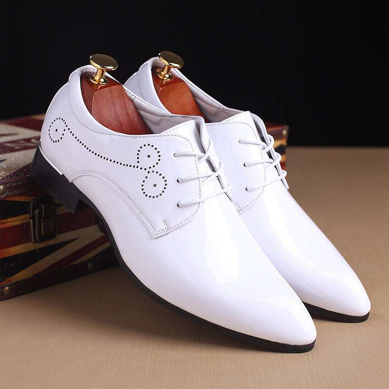 Men Leather Shoes Men Business Casual Dress Shoes Business Casual Leather Shoes Slip-on Black Driving Shoe For Men | Orazek UK Ltd