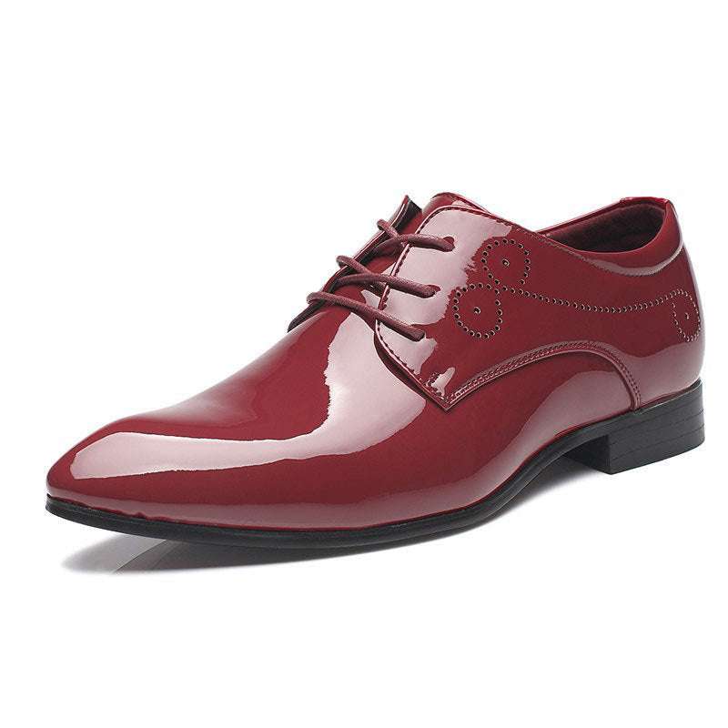Men Leather Shoes Men Business Casual Dress Shoes Business Casual Leather Shoes Slip-on Black Driving Shoe For Men | Orazek UK Ltd