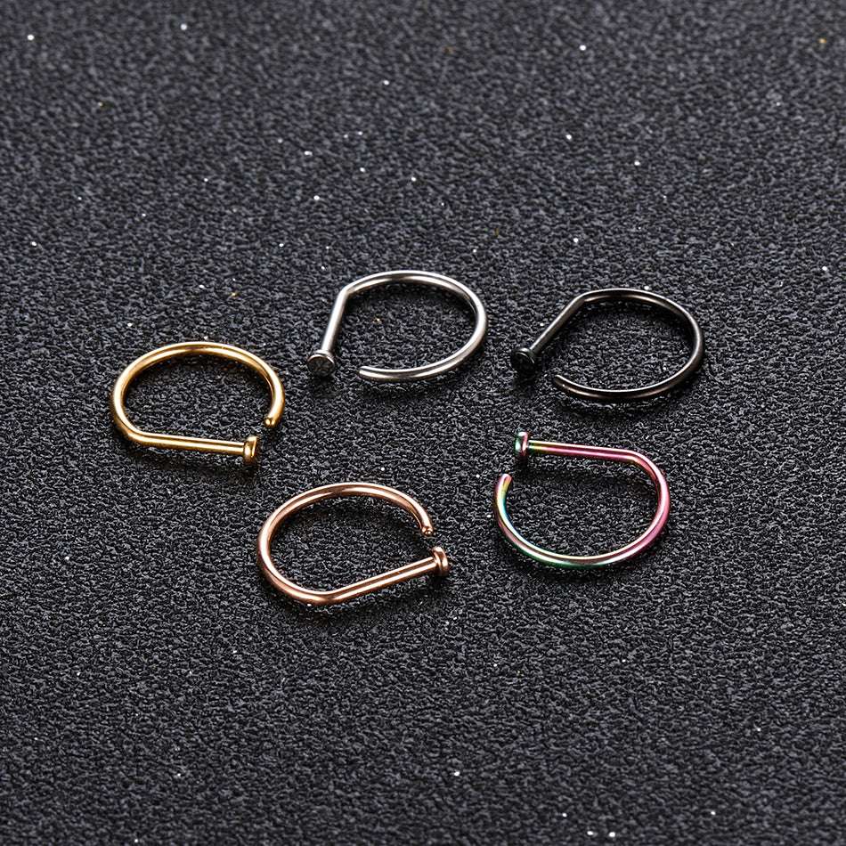 Men's And Women's Fashion Stainless Steel Nose Ring Orazek UK Ltd